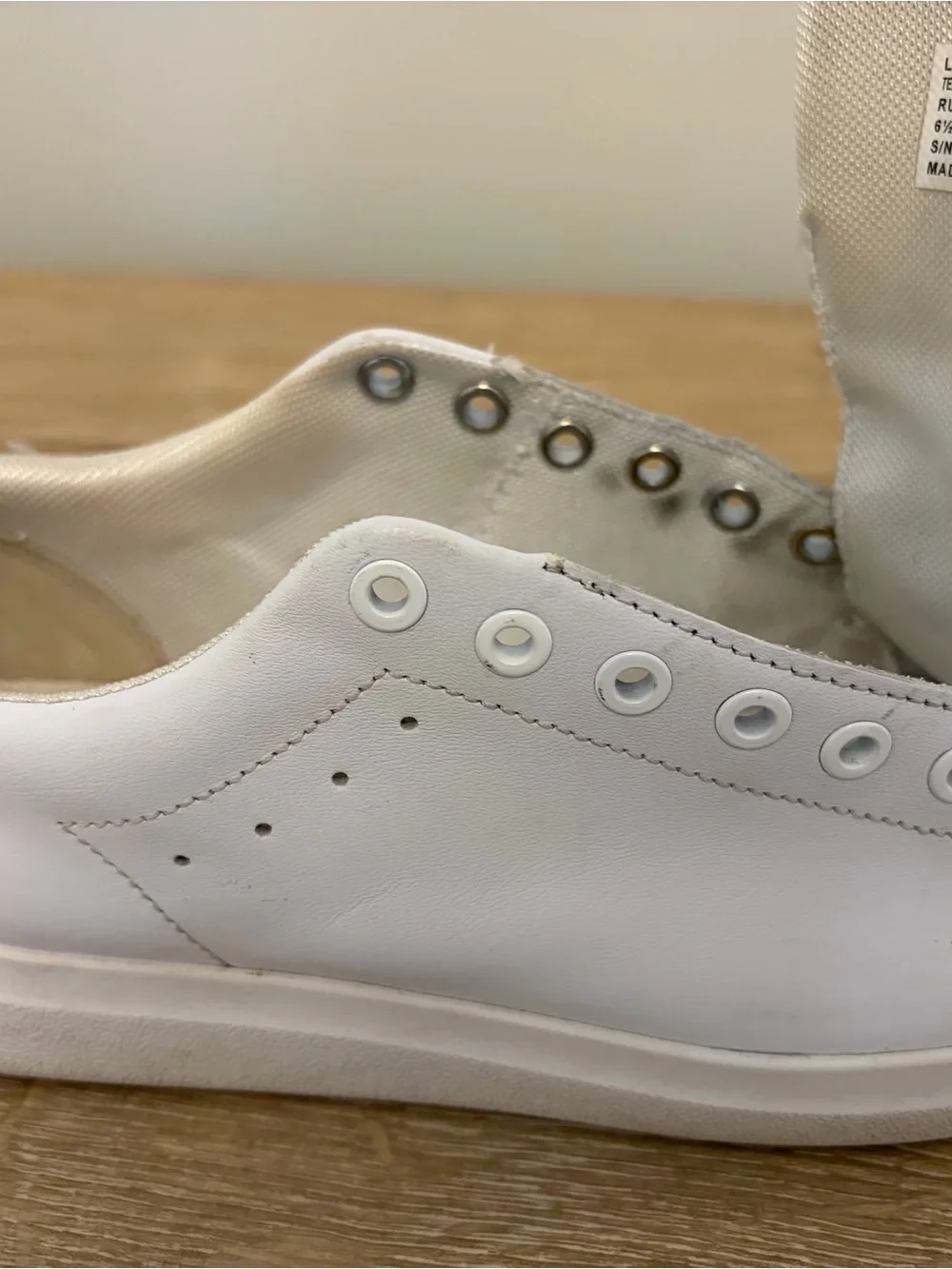 Tory Burch White Leather Low-Top Sneakers with Gold Logo